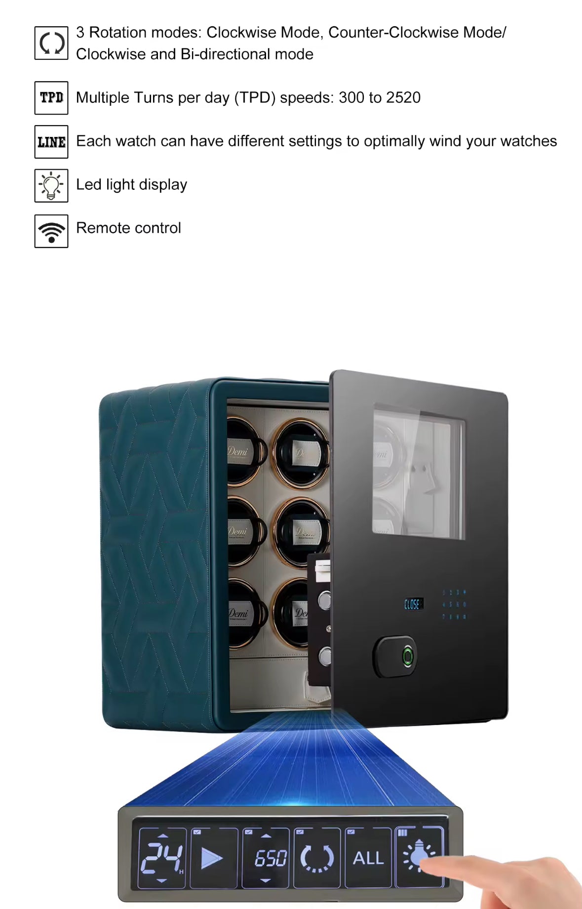 The Royal Watch Safe & Winder